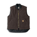 Men's Sandstone Zip Front Vest (Arctic Quilt Lined)